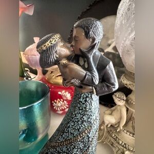 Vintage Enesco Parastone Mahogany Princess "The Embrace" Sculpture (1996)